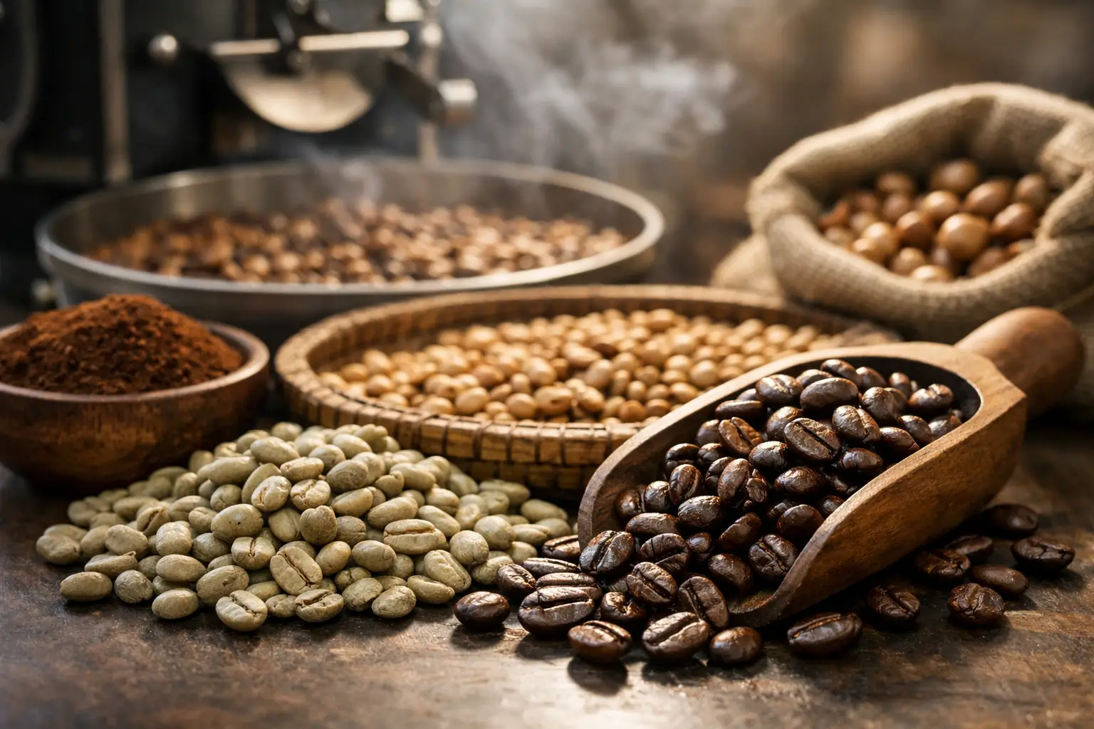 How Are Coffee Beans Prepared for Flavor?